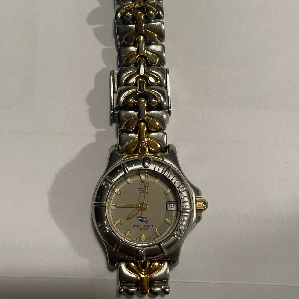 Silver and gold Esq women’s watch